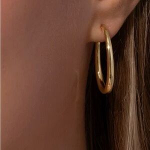 NEW Uncommon James Gold Baddest Hoop Earrings
